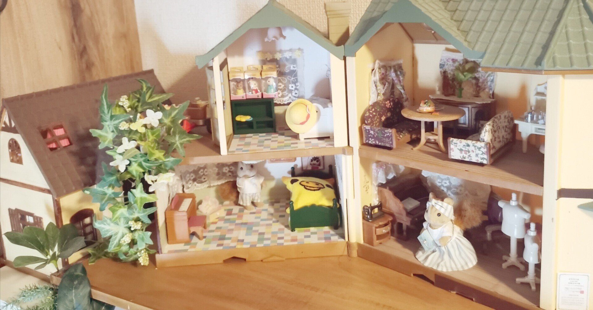 シルバニアハウスのリメイク①|ぬいめいど👗 シルバニアハウスのリメイク①|ぬいめいど👗