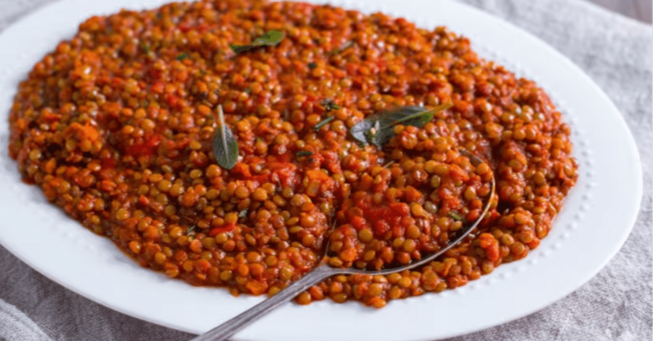 438 - LENTICCHIE IN UMIDO｜LE RICETTE REGIONALI ITALIANE