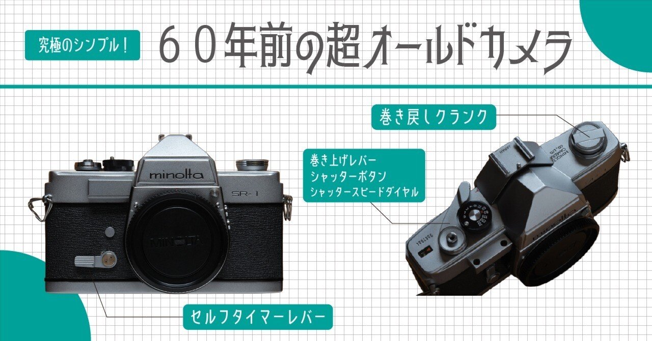 不便だけど妙に魅力のある奴 「ミノルタ SR-1」 使い方ガイド｜岡田 征