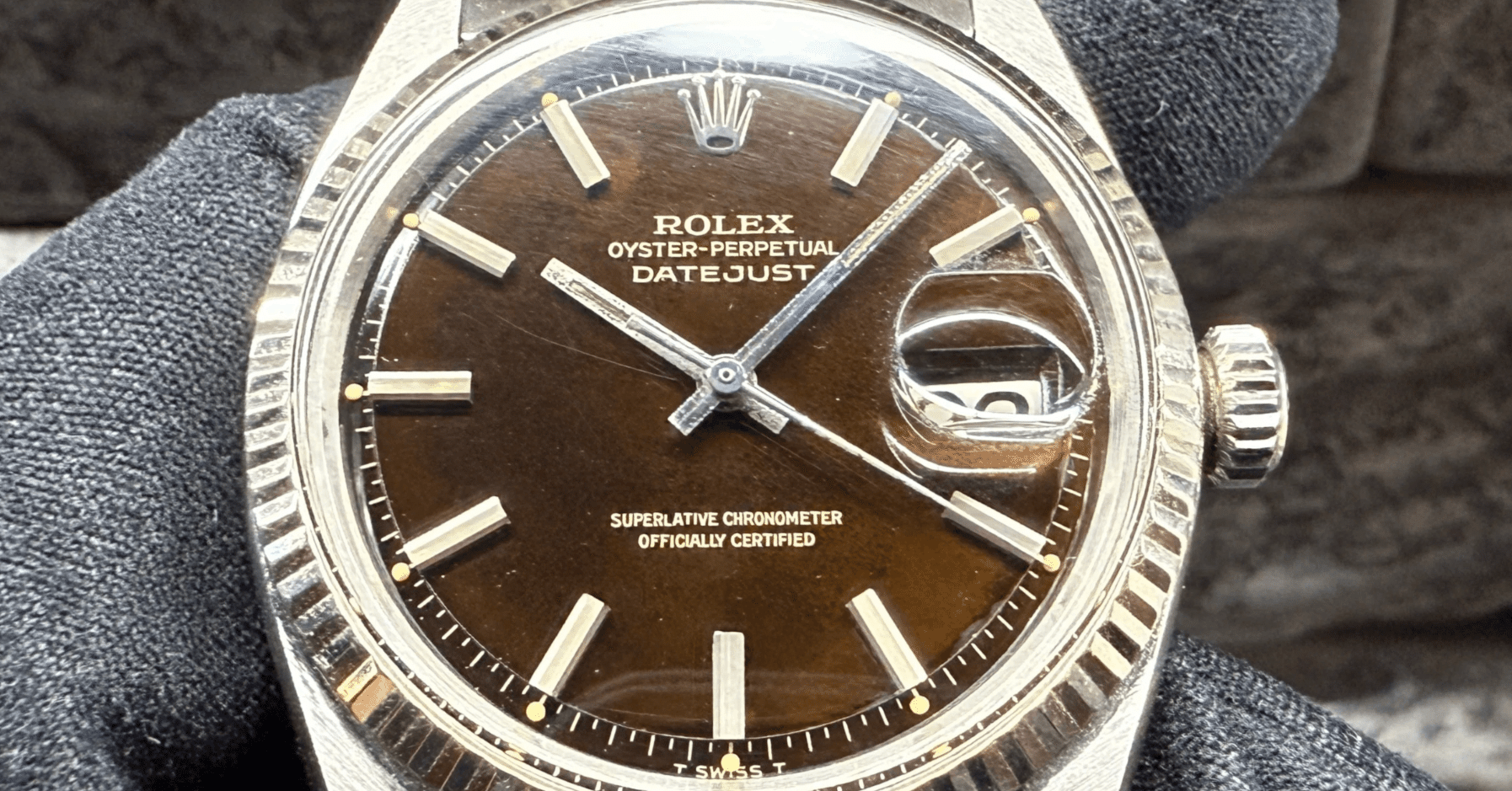 唯一無二のエイジング 艶々トロピカルミラー デイトジャスト 1601 66年