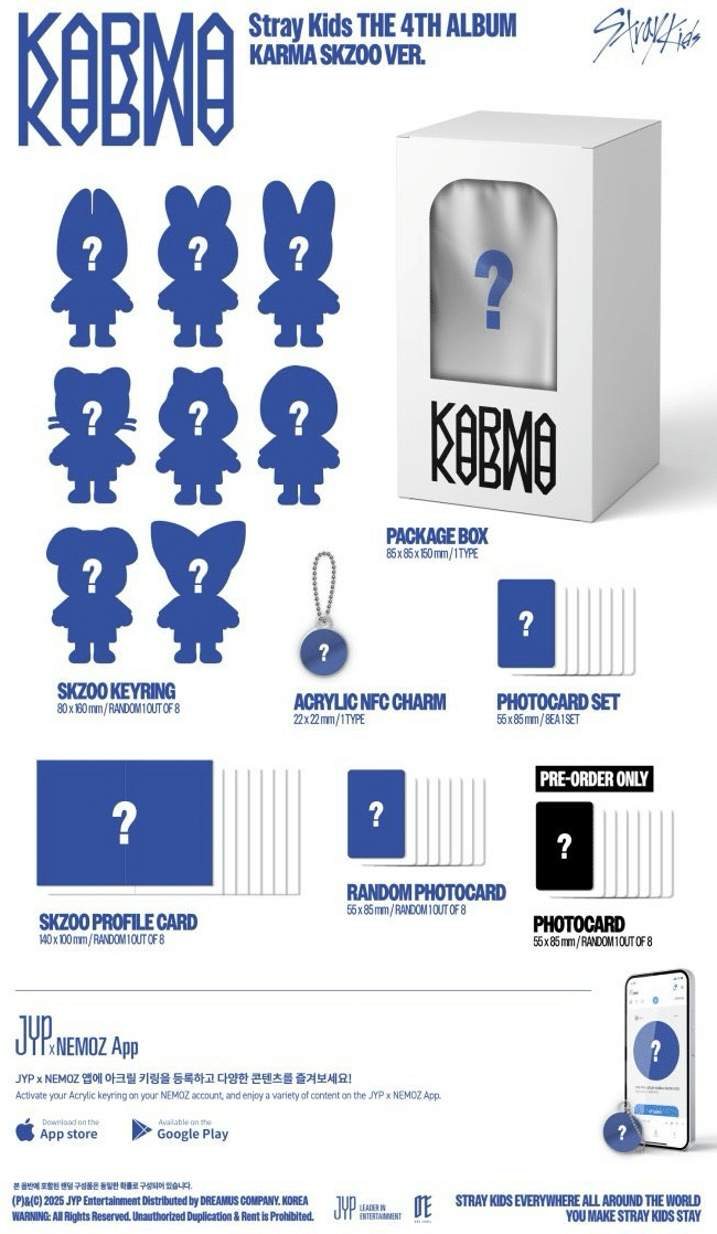 Karma Fans イベント特典トレカ　コンプ Qoo10] JYP Entertainment STRAYKIDS KARMA FANS