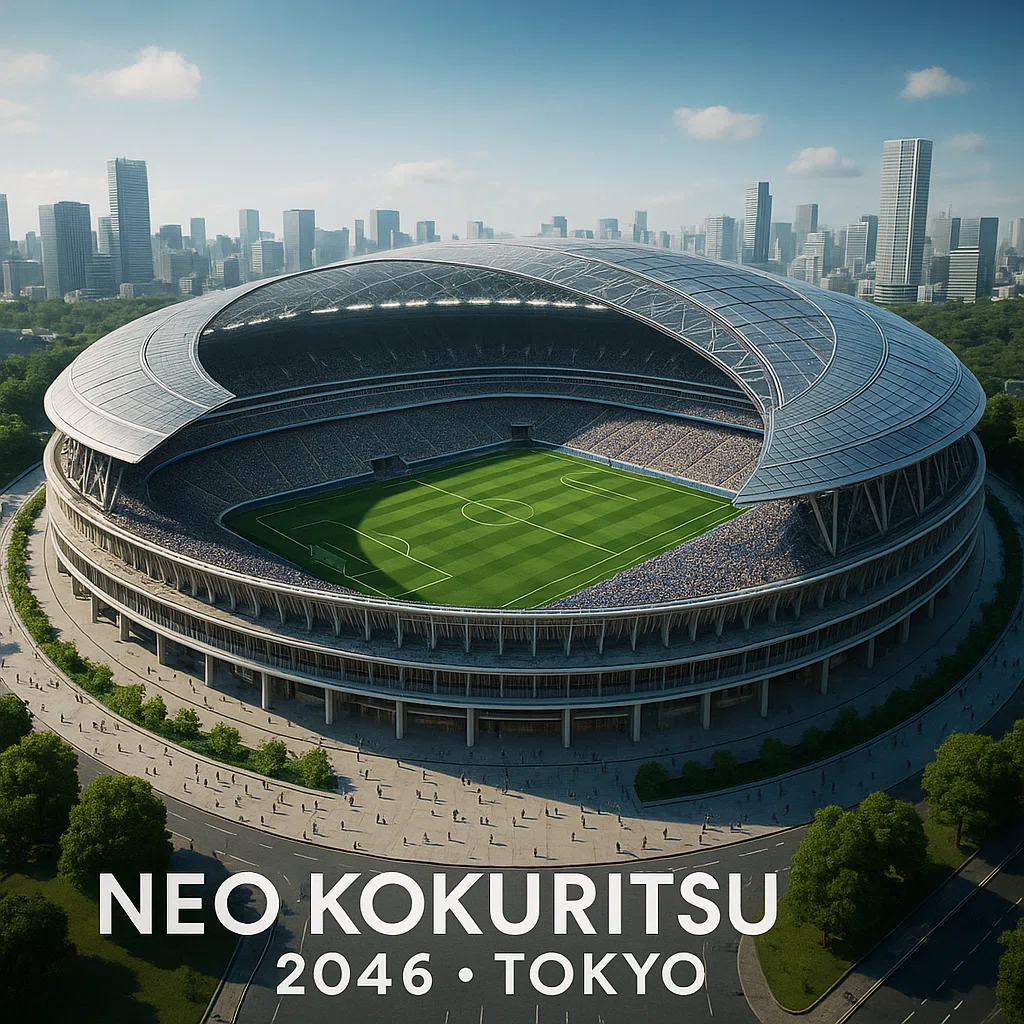 BLUE STORM｜未来のスタジアム図鑑｜― 世界を揺らした熱狂の舞台たち