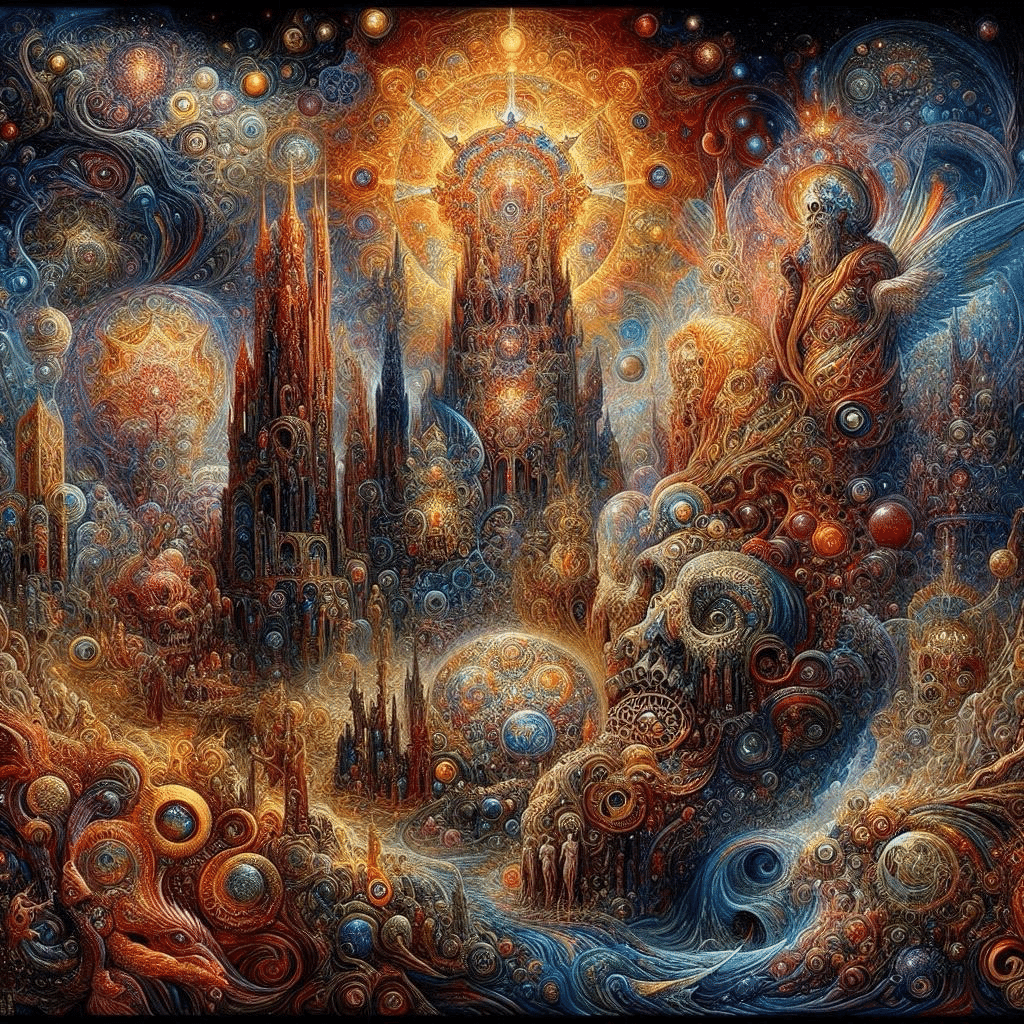 絵画5 エルンスト・フックス (Ernst Fuchs)の絵画にヒントを得た