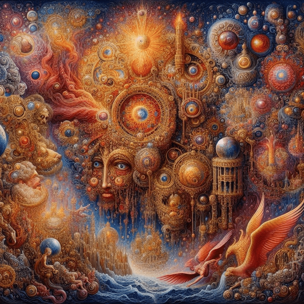 絵画 FOCUSPRIME 10 エルンスト・フックス (Ernst Fuchs)の絵画にヒントを得た
