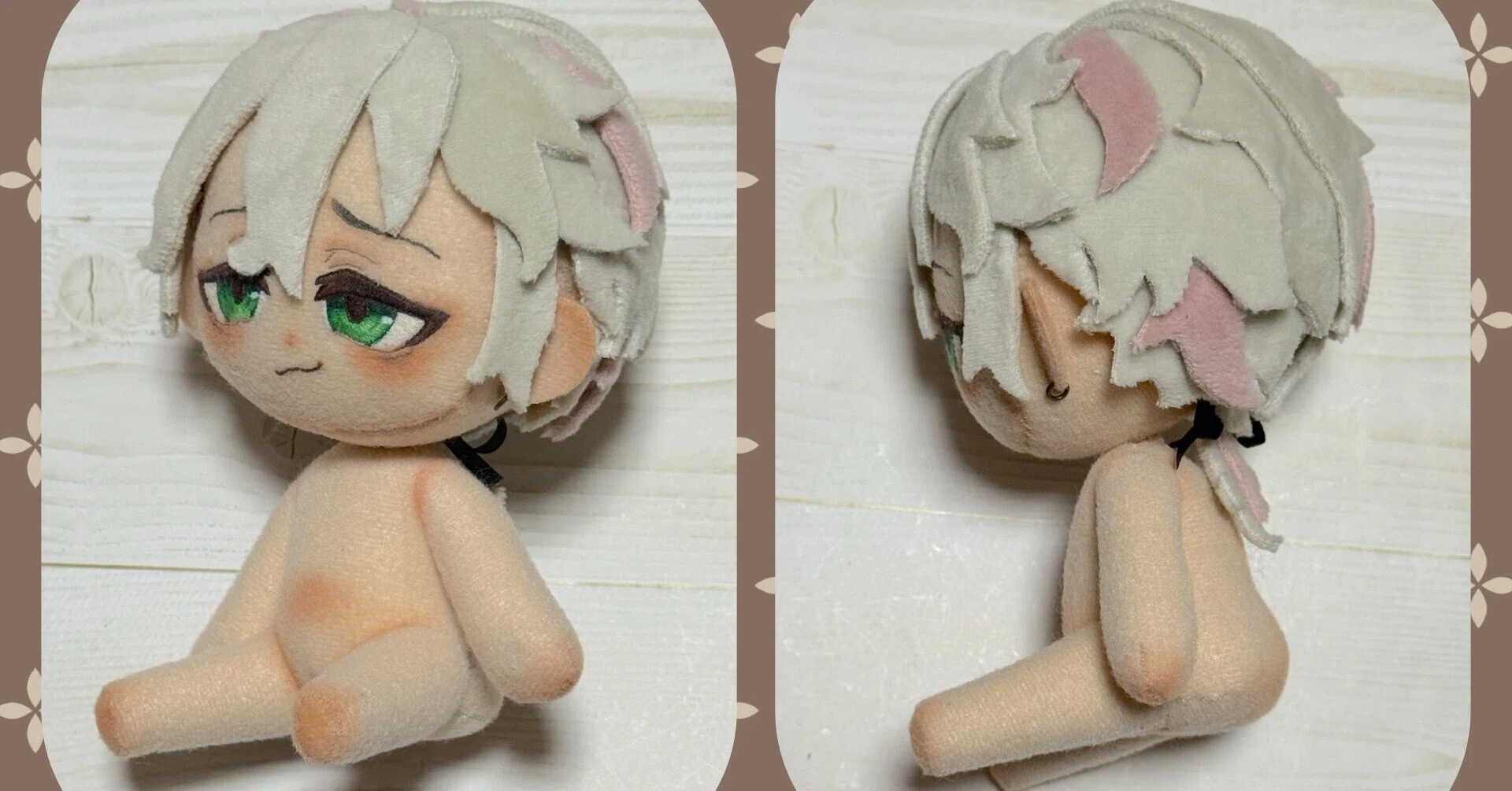 おすわりぬいぐるみの型紙と作り方｜LINK
