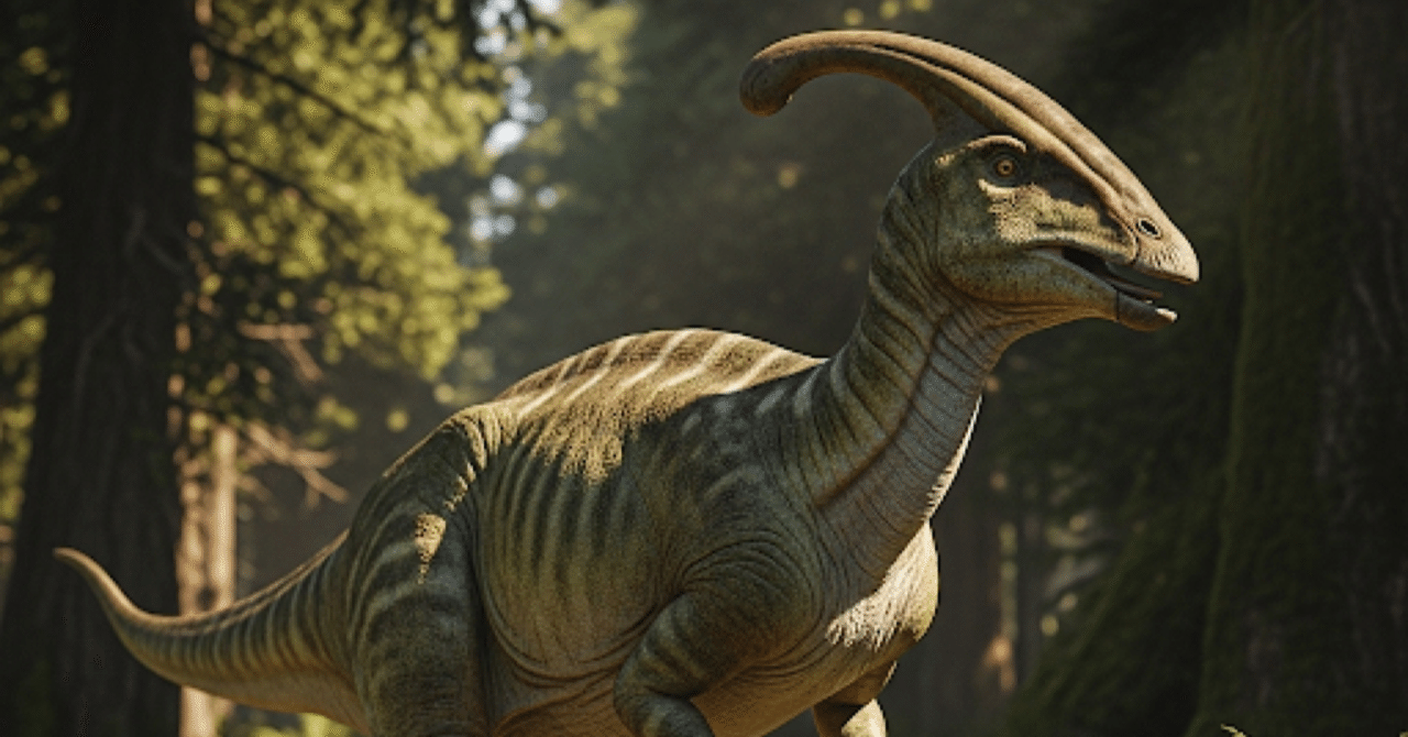 白亜紀恐竜図鑑⑤】パラサウロロフス｜Grisly ネット小説家