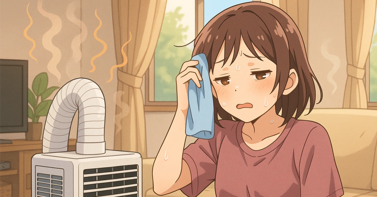 それ、部屋を温めてますよ！スポットクーラーで涼しくなるための鉄則 