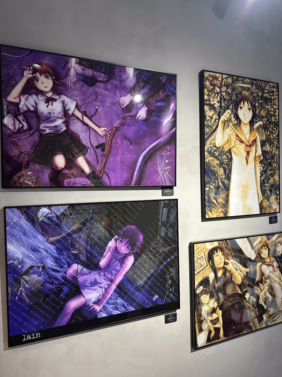 円環帰点　安倍吉俊 画業30周年記念展　サイン入りB2ポスター 円環帰点 安倍吉俊画業30周年記念展「serial experiments lain