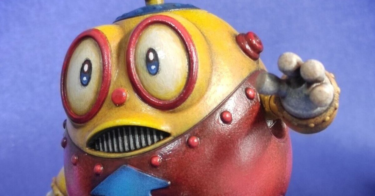 ミニロボダッチ　ドライブタマゴロー（改)　塗装済完成品になります。 ミニロボダッチ ドライブタマゴロー（改) 塗装済完成品になり