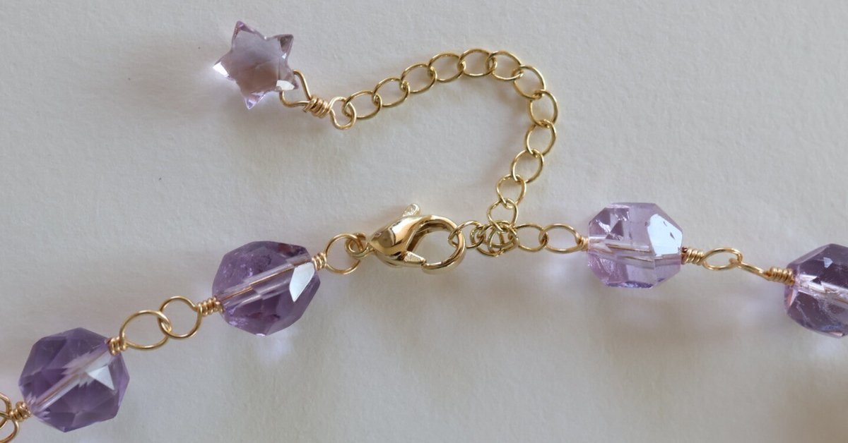 torllbeads アメシストネックレス80センチ&ビーズ３点 タンブル形アメジストのショートネックレス｜Yoko Matsumoto