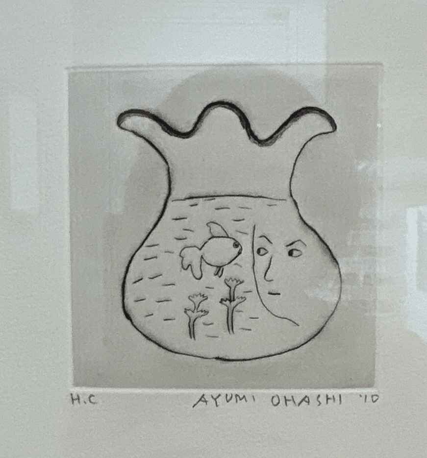 大橋歩　版画　【あなたに似てるフフフ】 イラストレーター・大橋歩さんの銅版画展と、アパレルブランド