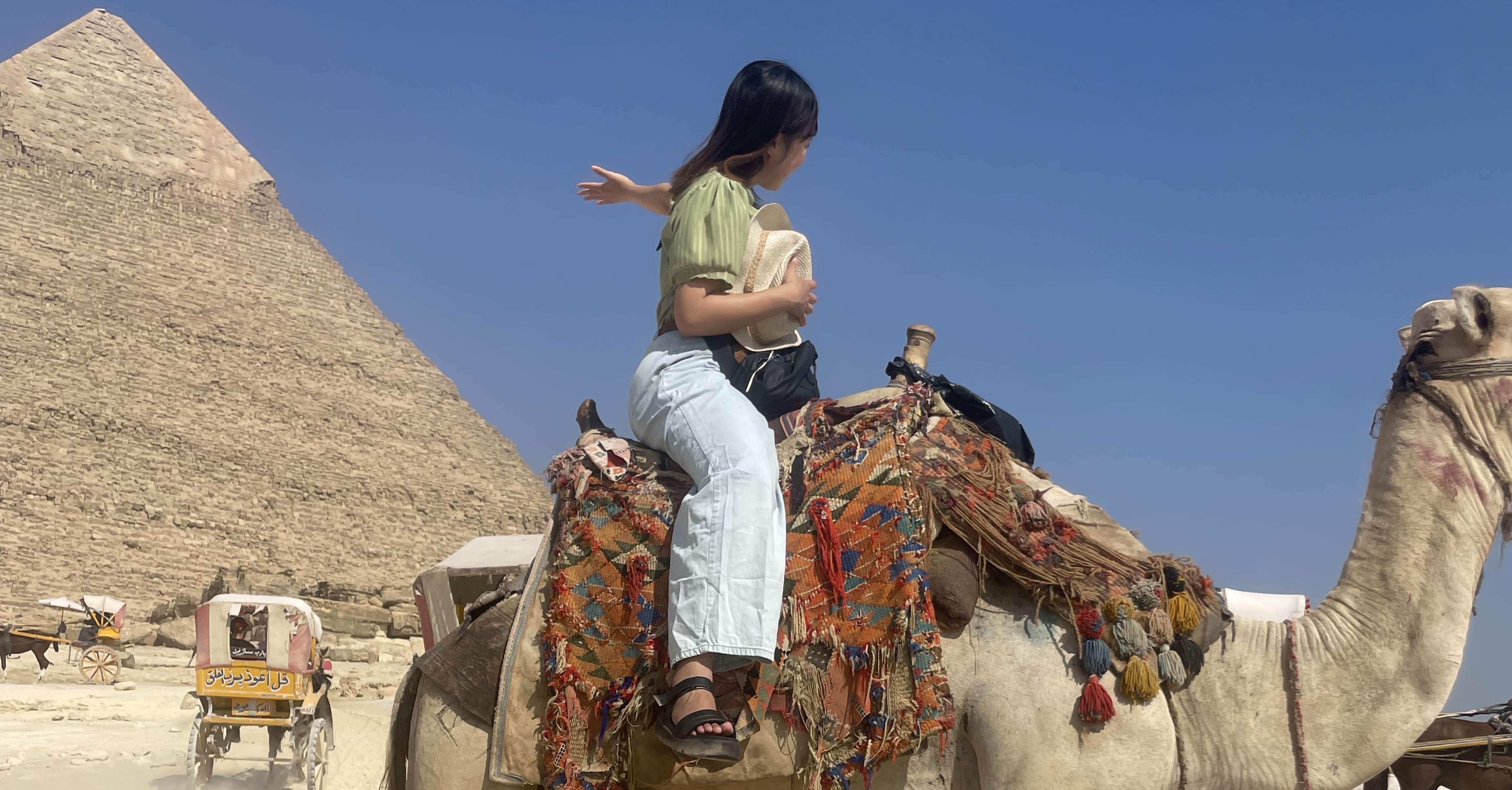 世界一周79日目】いざ、ギザの三大ピラミッドへ｜ayuka-tabi