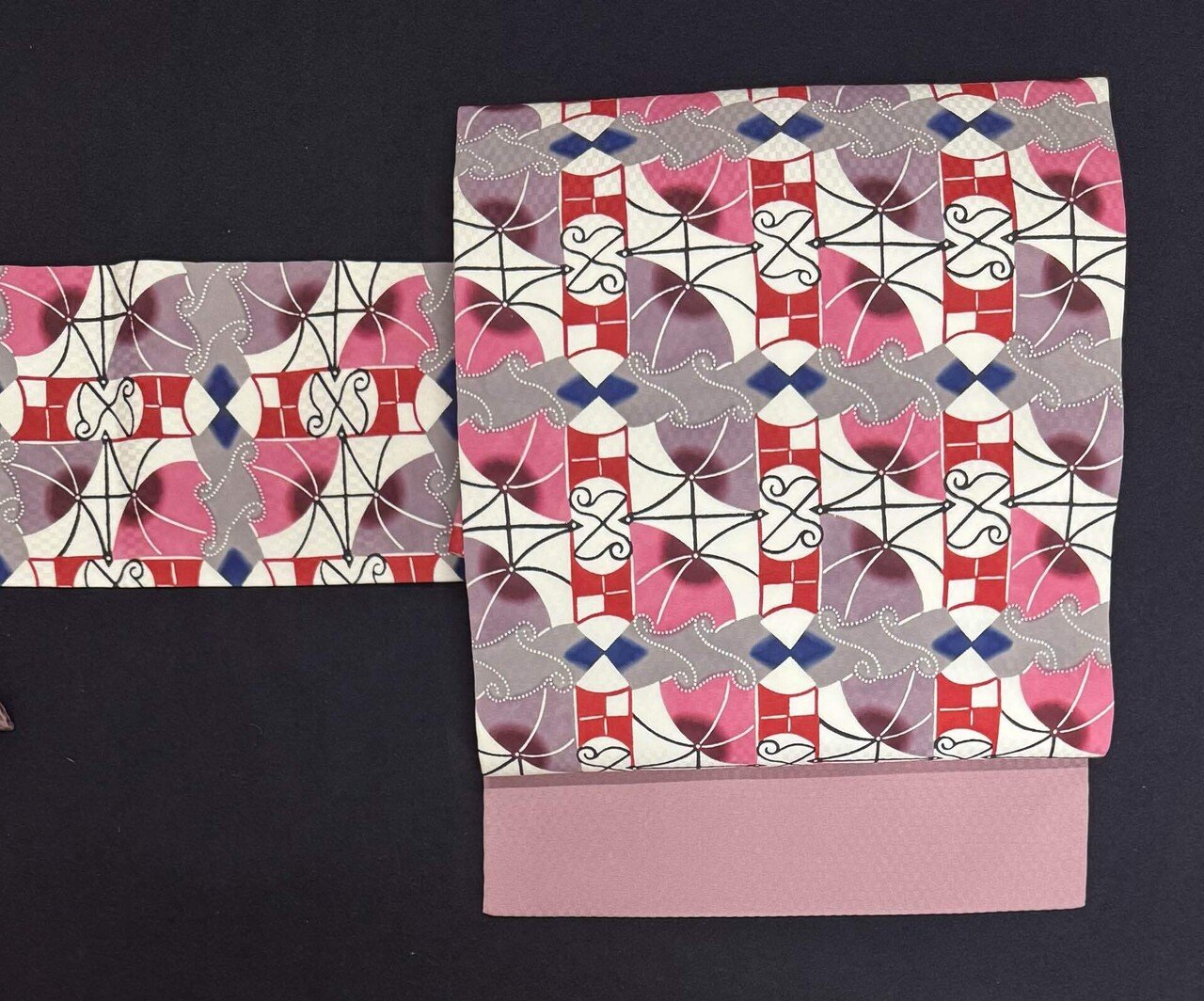 宜保聡作琉球紅型名古屋帯｜夢吉きもの