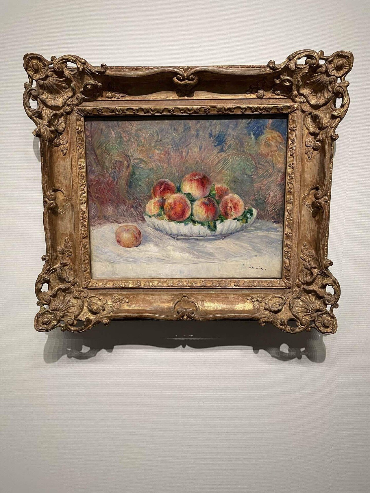 ルノワール　「ベルヌヴァルの海岸で」1892年　エッチング　額入 ルノワール 「ベルヌヴァルの海岸で」1892年 エッチング 額入