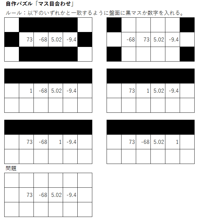 マス目合わせ