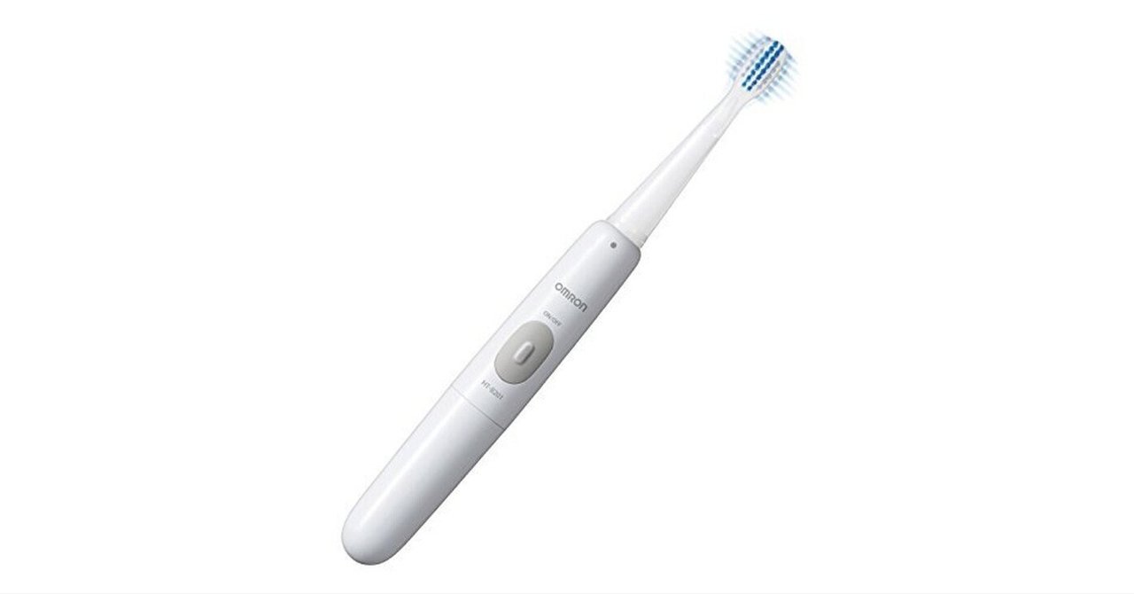 新品OMRON HT-B201-Wオムロン電波式電動歯ブラシ　白 オムロン音波式電動歯ブラシ [乾電池式]『シュシュ マイクロ