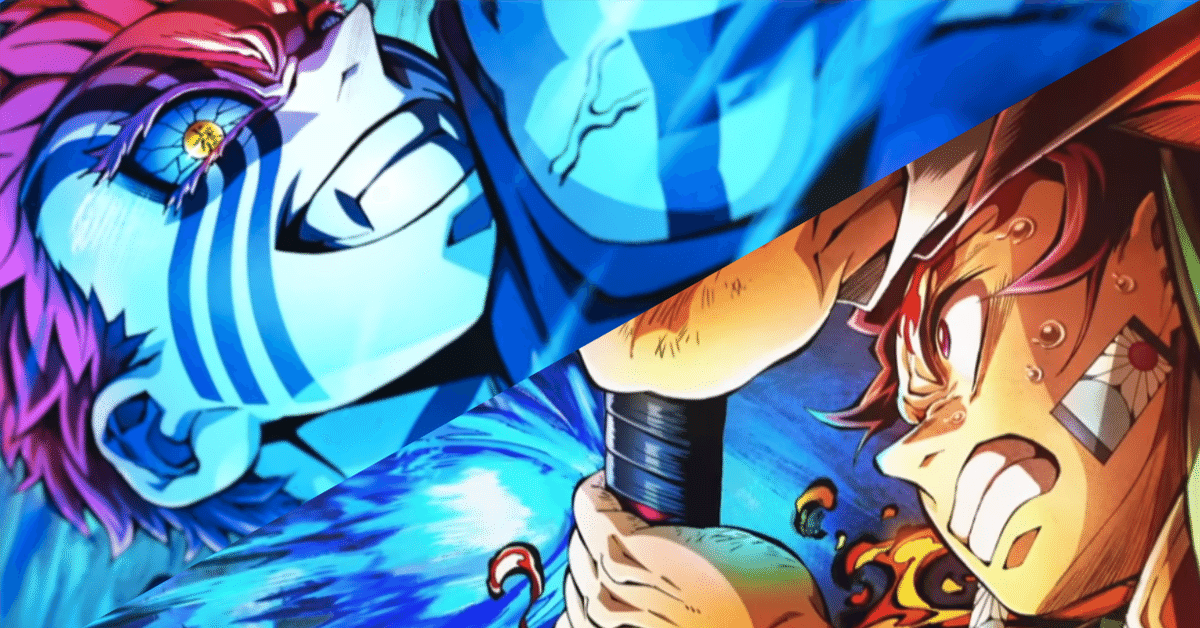 BANDAI 鬼滅の刃 ステンドグラスカード パックver 箔押しレア 猗窩座【鬼