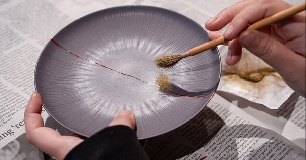 織部菊皿　江戸時代　金継ぎ 織部菊皿 江戸時代 金継ぎ - メルカリ