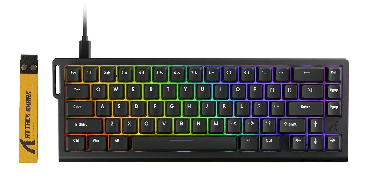 アタックシャークx68he X68 HE マグネティックキーボード: 0.01mm RT 精度、8000Hz