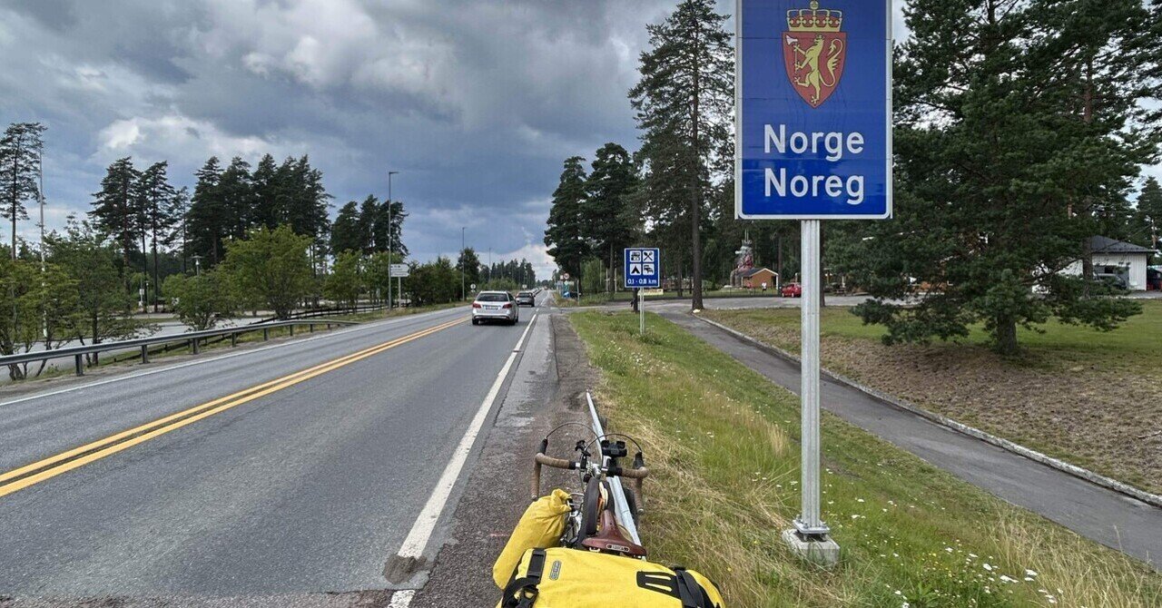 20歳 欧州自転車旅】7/23｜🇳🇴ノルウェーへ国境越え、豪雨を