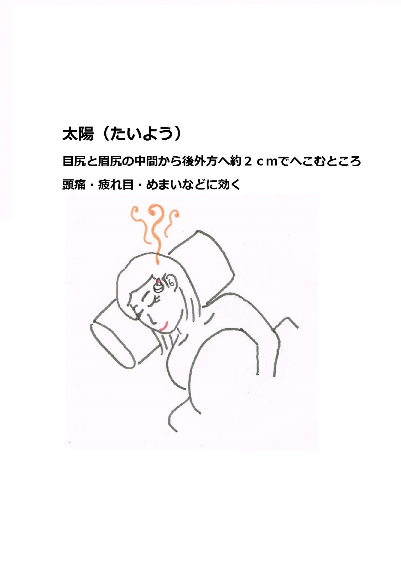 ツボ お灸 頭痛