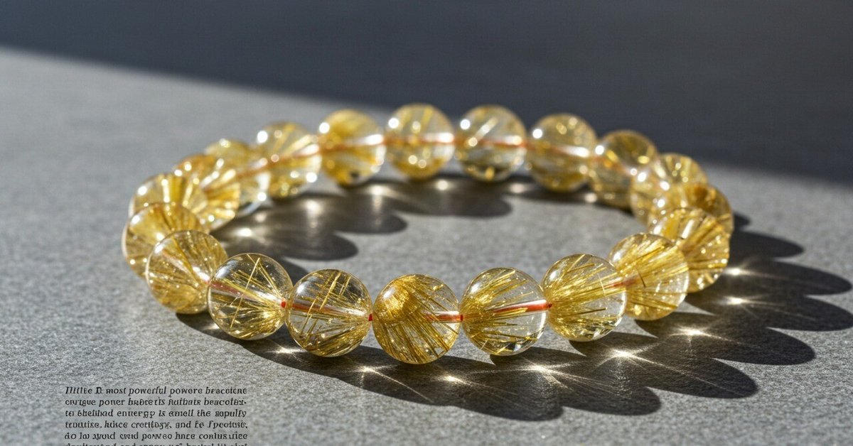 黄金の目で幸運をつかむ/ルチルクオーツ他/パワーストーンブレスレット 黄金の目で幸運をつかむ/ルチルクオーツ他/パワーストーンブレスレット