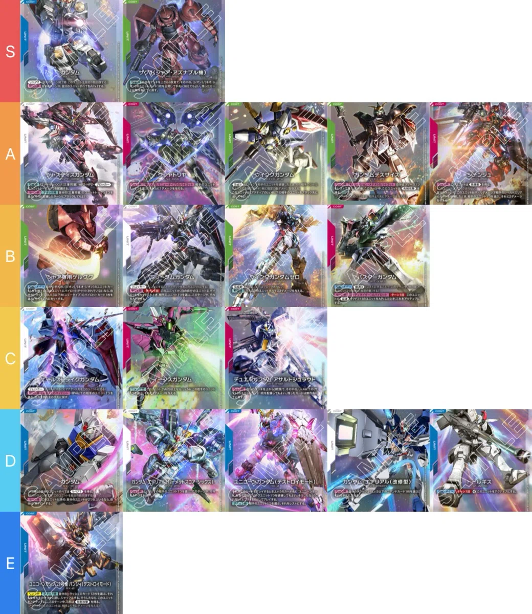 ガンダムカード赤白コントロールデッキ紹介｜優雨