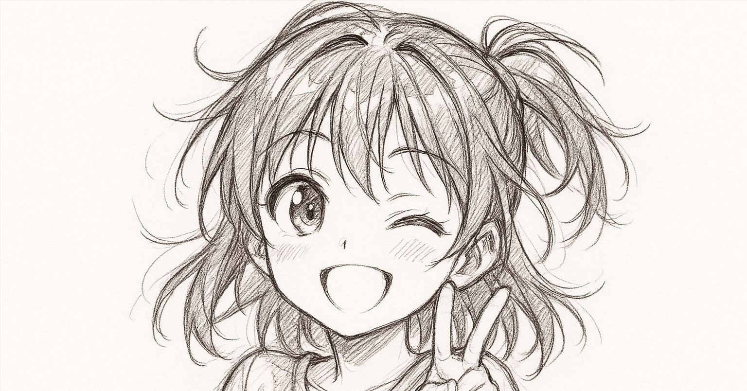 ChatGPTでアニメ風鉛筆画イラスト！青春と日常を画像生成で描く｜田中