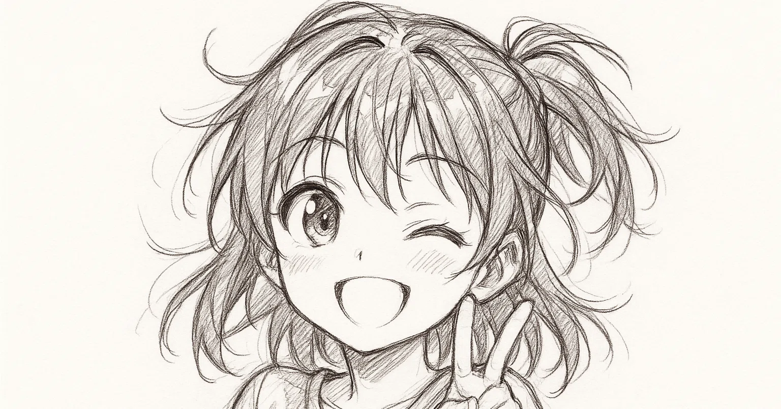 ChatGPTでアニメ風鉛筆画イラスト！青春と日常を画像生成で描く｜田中