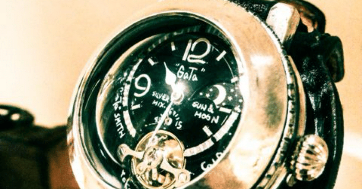 GaTa ハンドメイド 腕時計 クォーツ 【動作確認済み】 手作り腕時計 GaTa watch smith 潟口さんを思い出す｜スマイリー