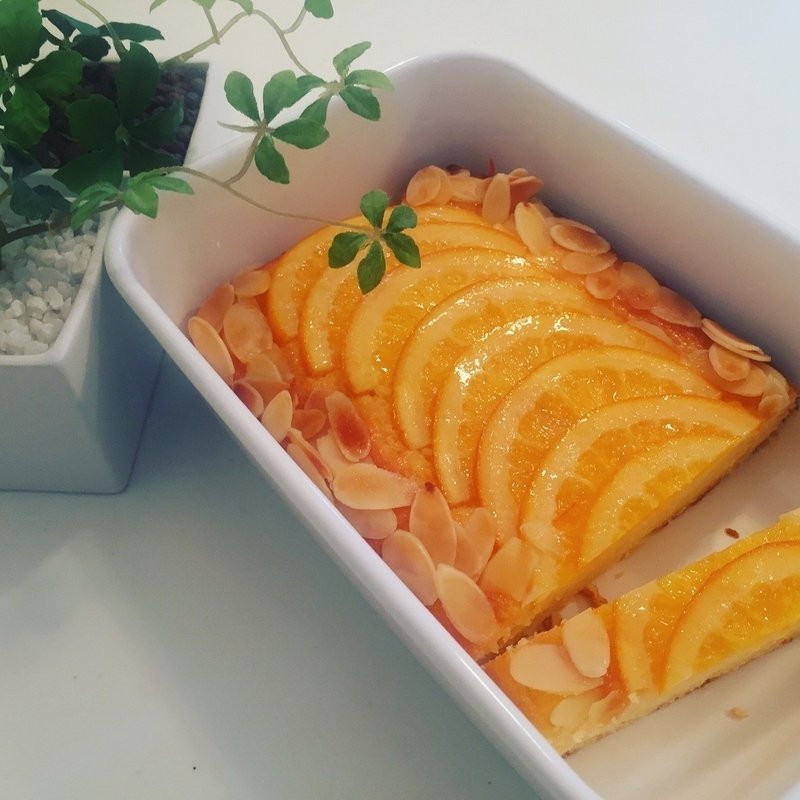 琺瑯バットで焼く オレンジのケーキ みずのさちこ Note 琺瑯バットで焼く オレンジのケーキ みずのさちこ Note