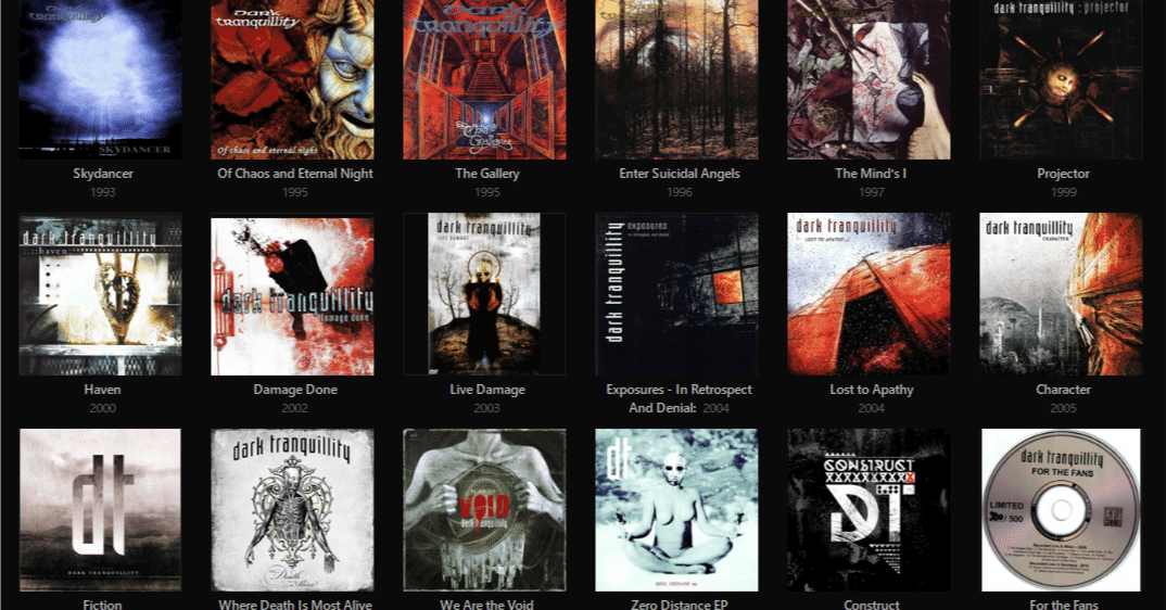 Dark Tranquillity🇸🇪 【全28作レビュー】：華麗な氷結美で感情解剖