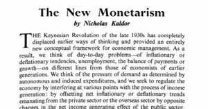 Milton Friedman 1912-2006 (1)マネタリズムをどう考えるか