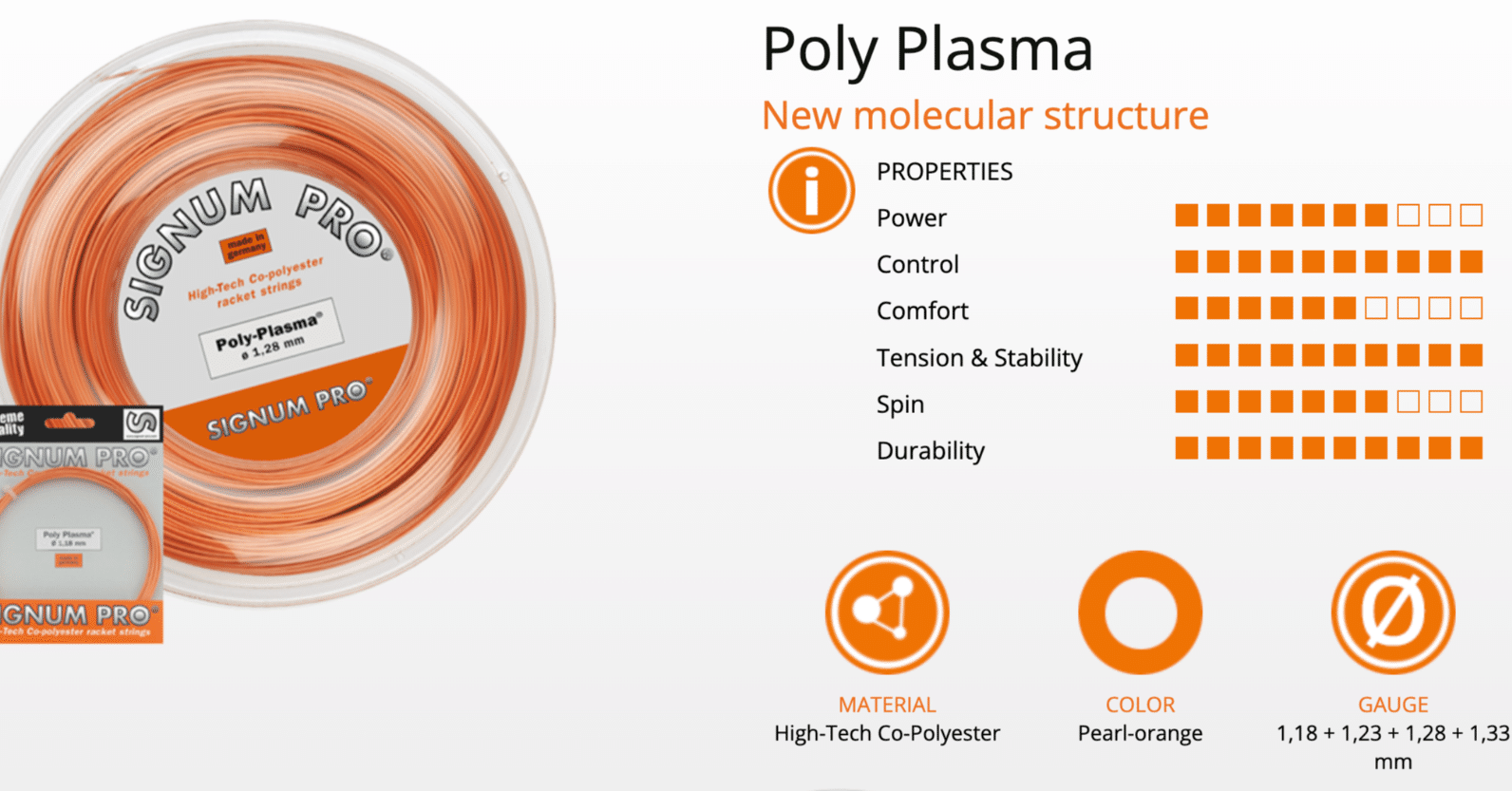 ラケット SIGNUM PRO - SIGNUM    PRO    Poly Plasma SIGNUM PRO POLY PLASMA String Review | Cheap Polyester