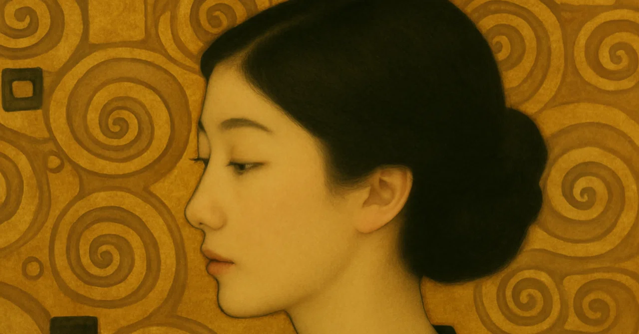金箔のなかで沈黙する女」――21世紀のアール・ヌーヴォーは、東洋の静寂