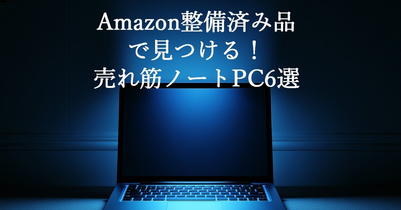 Amazon整備済み品で見つける！売れ筋ノートPC6選｜テクたん