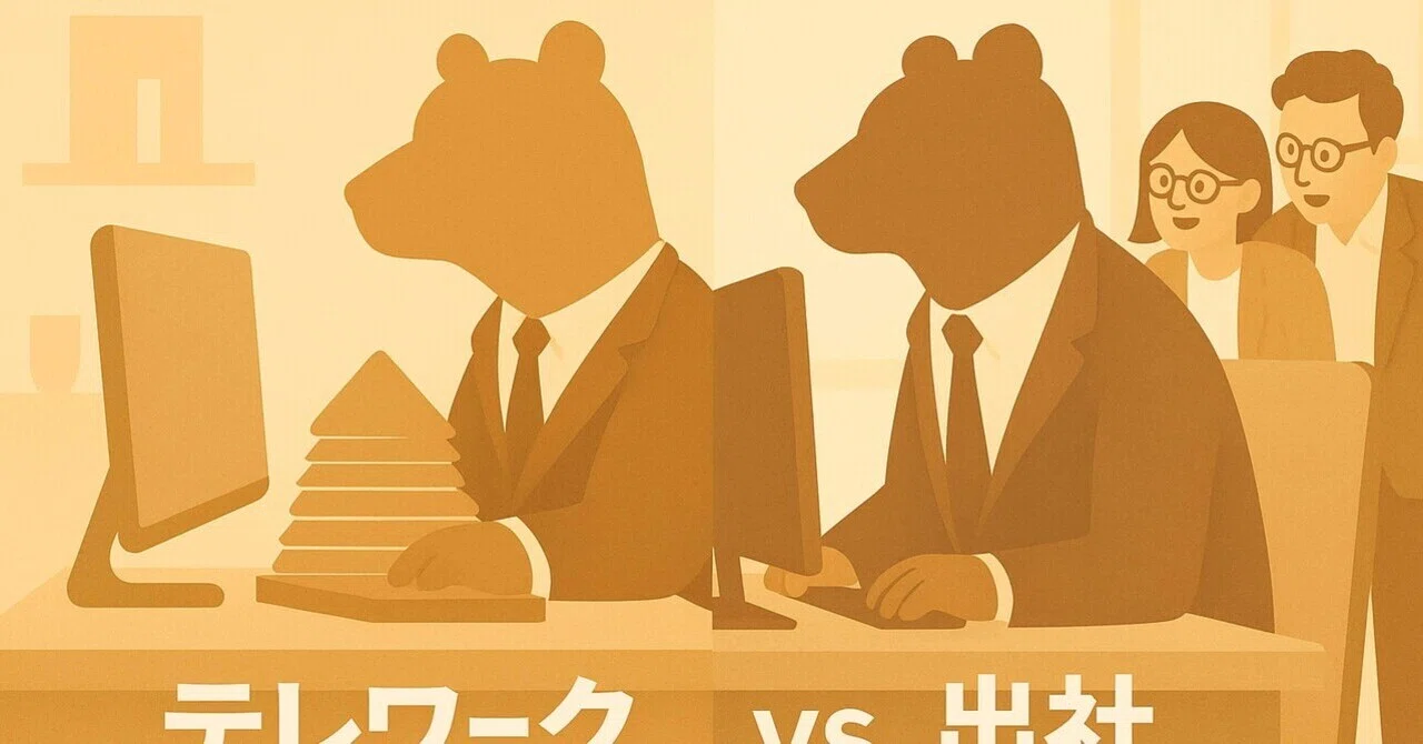 出社は本当に必要なのか?設計職から見た「出社強制」の違和感とリーダーシップの話|くまりー