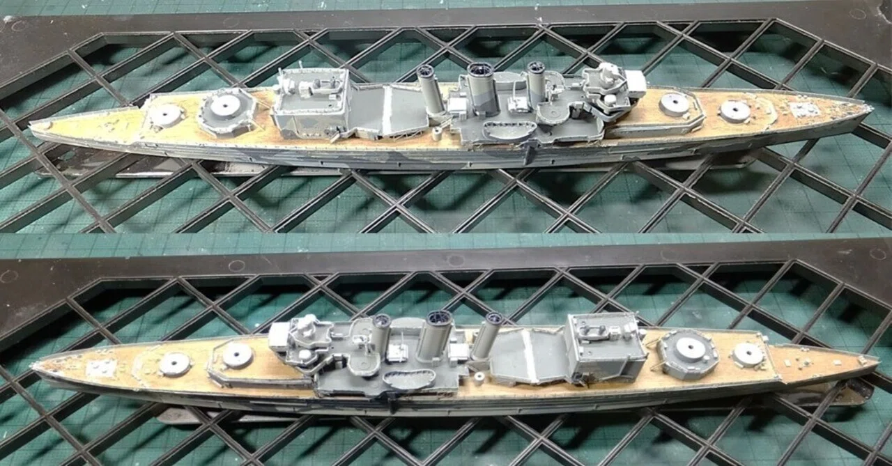 HMS County Class 1941 英国海軍カウンティ級1941制作記 #6 (Aoshima 1
