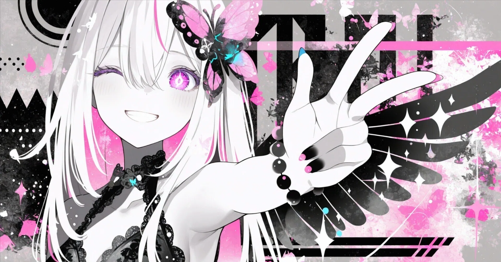 AIイラスト制作｜モノクロ×差し色で“視線を奪う”キャラクターの作り方
