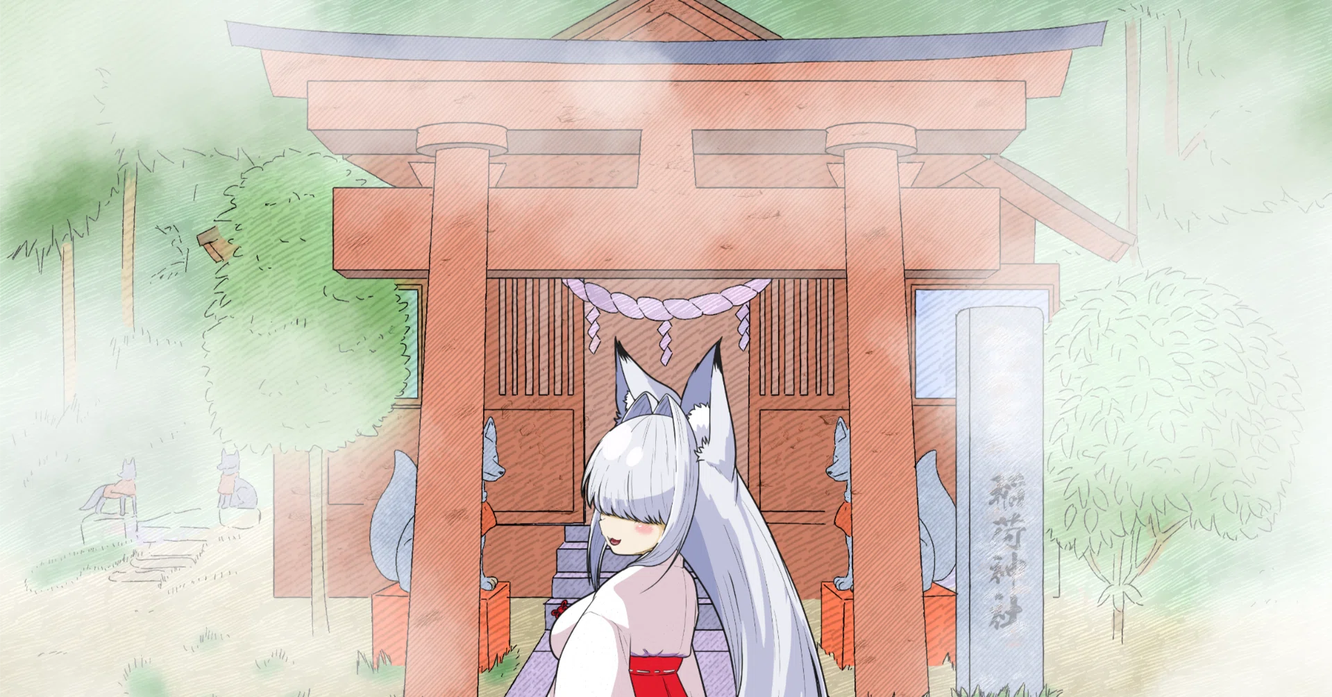 月狐(がっこ)ちゃんとは？ 記事のリンク集｜月狐?土佐弁メカクレお狐 
