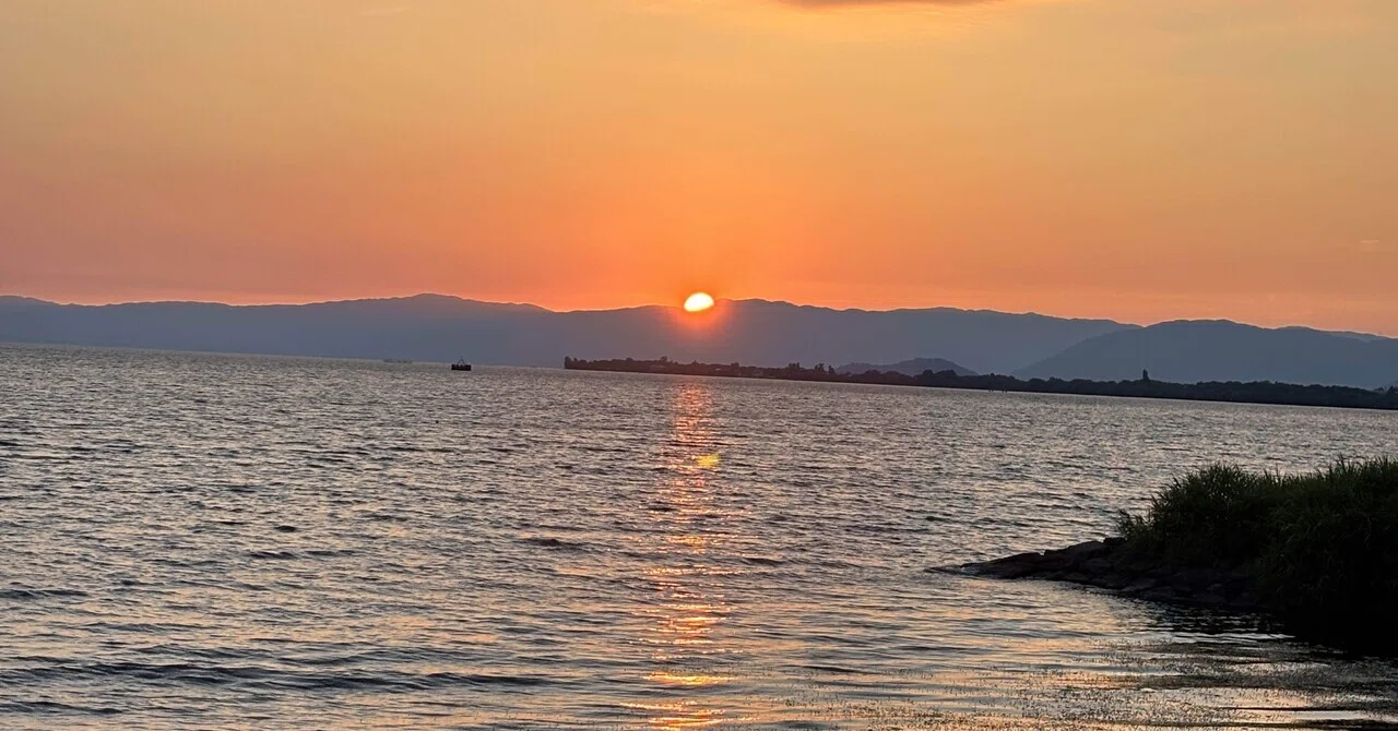 初めての琵琶湖】琵琶湖って海のようですね〜滋賀県に初めて足を