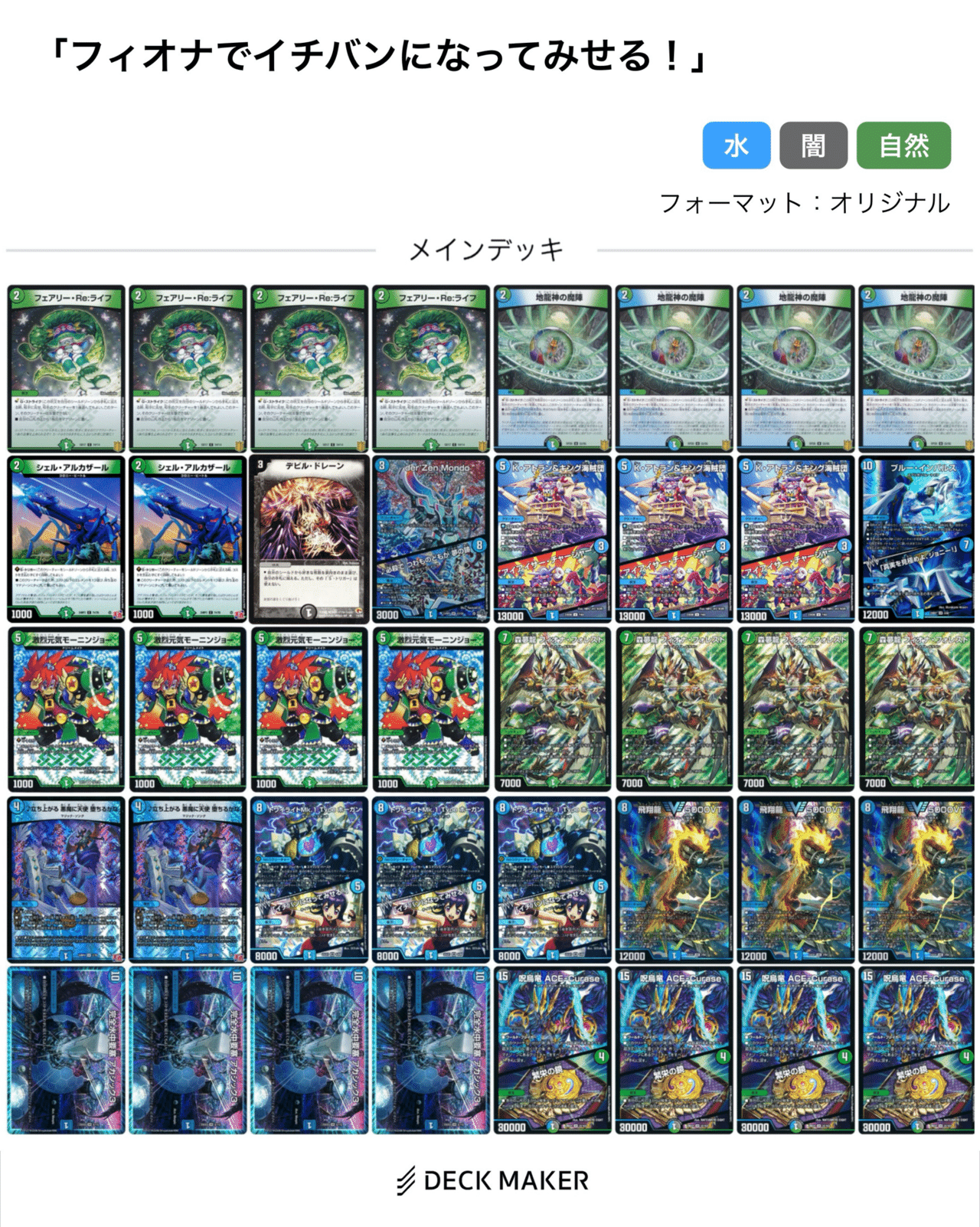【フィオナアカシック】デッキ 2024 フィオナアカシック】 優勝デッキレシピ【オリジナル