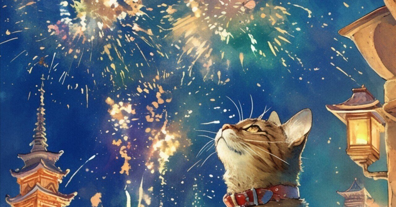 🎆猫と花火の幻想夜、Noteストアからも購入できるようになりまし