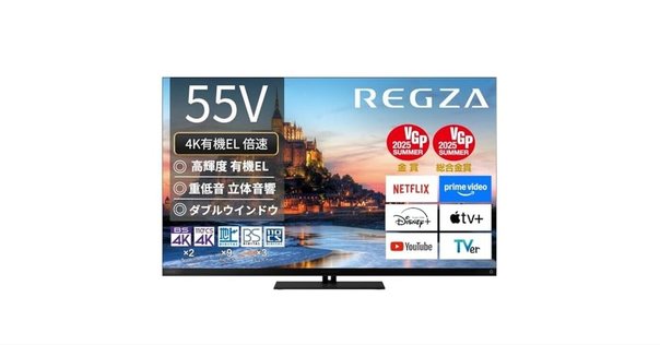 レビュー】FPD チューナーレステレビ 55V型 4K Google TV ネット