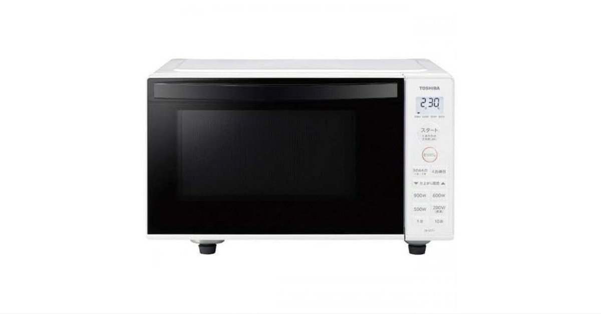 東芝 TOSHIBA 単機能電子レンジ 17L フラット庫内 ホワイト ER
