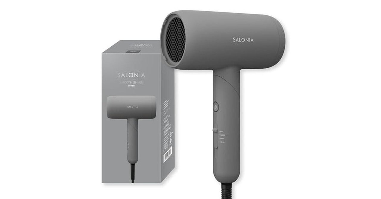 ま*あ様 新品　SALONIA サロニア　スムースシルクドライヤー グレー SALONIA スムースシャイン ドライヤー グレー｜GetGadgetGot