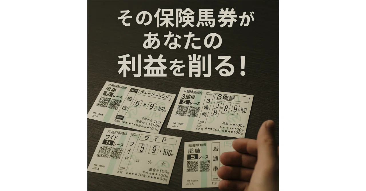 第24話】その保険馬券、ムダになってませんか？〜安心して損する