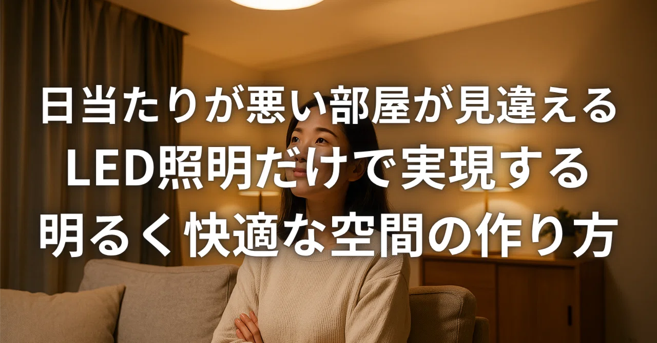 日当たりが悪くても大丈夫！LED照明とインテリアの工夫で部屋を明るく