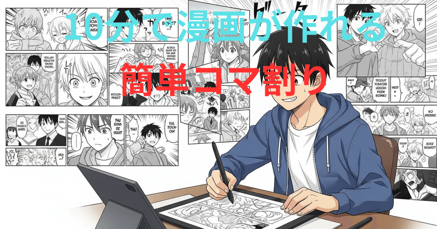 AIイラストで漫画が作れるツール登場！自動生成コマ割りツールなら10