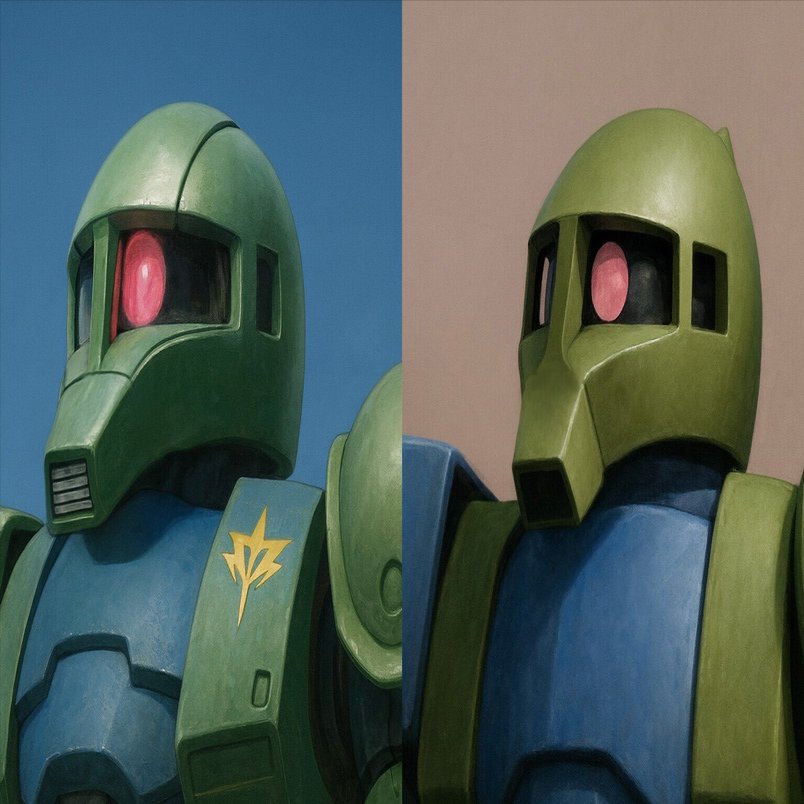 考察】旧ザクの顔解釈の変化｜やきそば